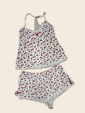 Cherry Print Marilyn Monroe Pajama Set